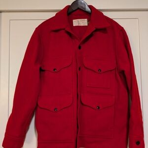 Filson Men's Bold Red Wool Jacket